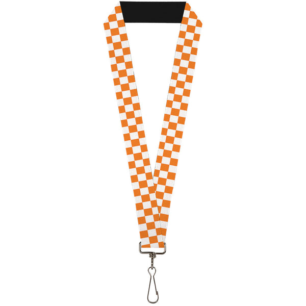 buckle down Lanyard - 1.0" - Checker White TN Orange