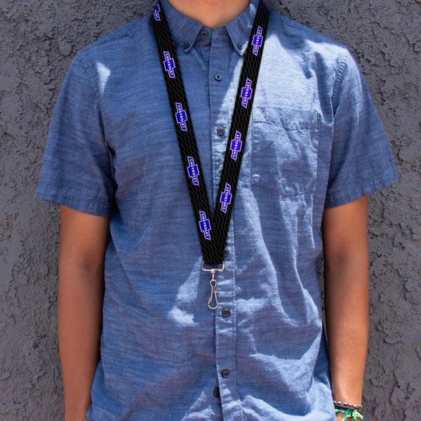 Buckle Down Lanyard - 1.0" - Chevy Bowtie REPEAT W Text