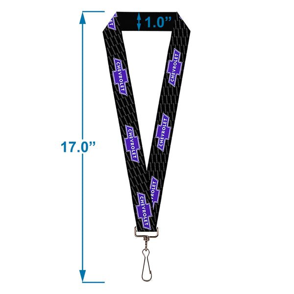 Buckle Down Lanyard - 1.0" - Chevy Bowtie REPEAT W Text