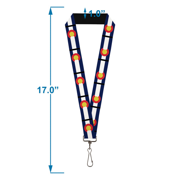 Buckle Down Lanyard - 1.0" - Colorado Flag