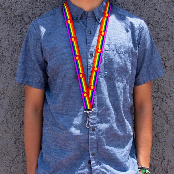 Buckle Down Lanyard - 1.0" - Colorado Flags2 Pride