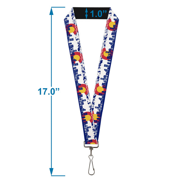 Buckle Down Lanyard - 1.0" - Colorado Skyline Mountains