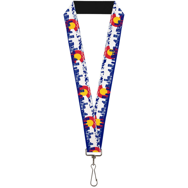 buckle down Lanyard - 1.0" - Colorado Skyline Mountains