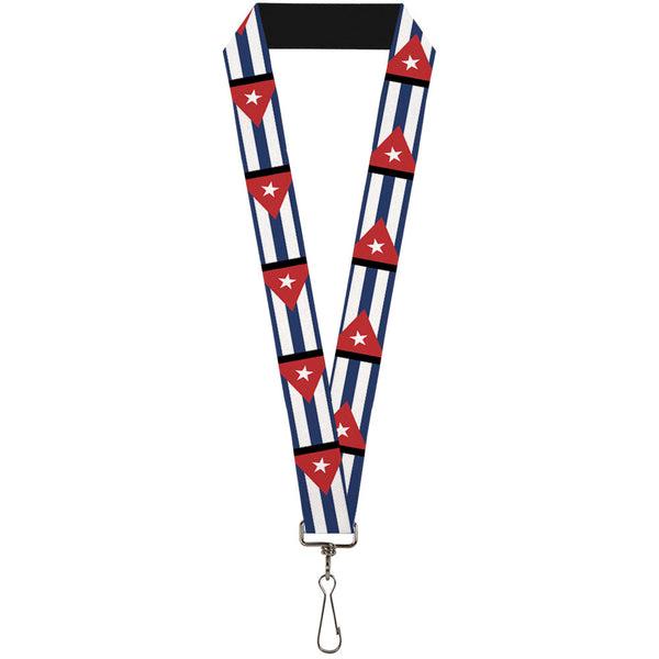 buckle down Lanyard - 1.0" - Cuba Flags