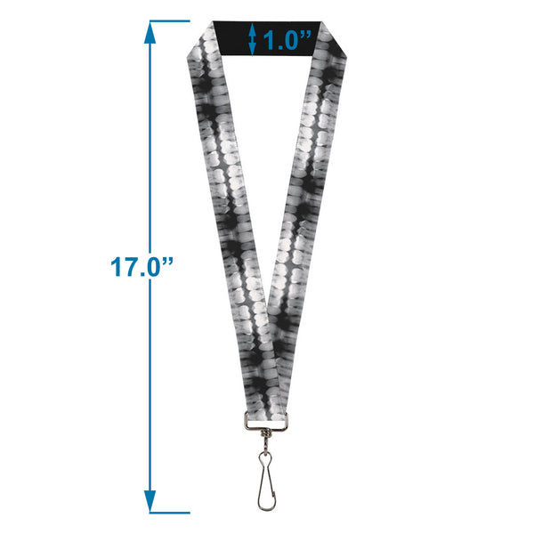 Buckle Down Lanyard - 1.0" - Dental X-Rays Black White