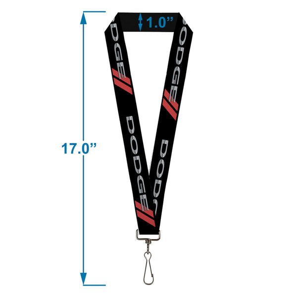 Buckle Down Lanyard - 1.0" - Dodge Red Rhombus REPEAT