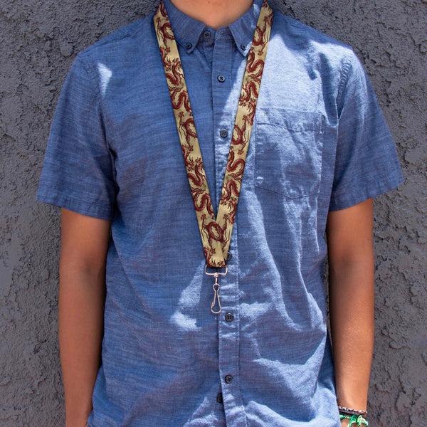 Buckle Down Lanyard - 1.0" - Dragons Tan