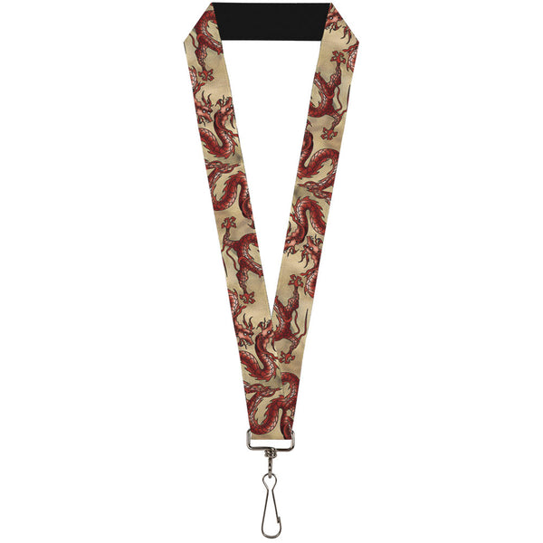 buckle down Lanyard - 1.0" - Dragons Tan