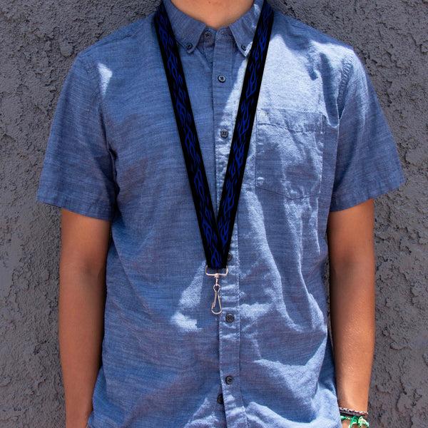 Buckle Down Lanyard - 1.0" - Flame Blue