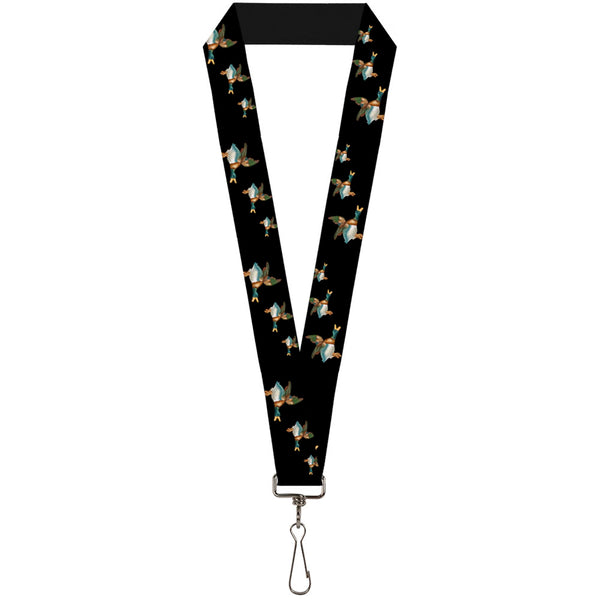 buckle down Lanyard - 1.0" - Flying Mallards Black