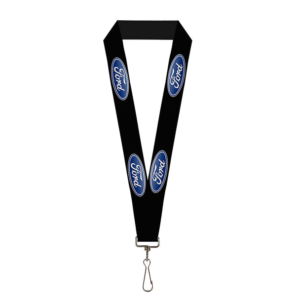 buckle down Lanyard - 1.0" - Ford Oval Logo REPEAT