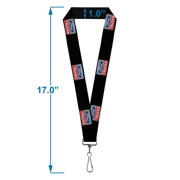 Buckle Down Lanyard - 1.0" - Ford Trucks Logo REPEAT