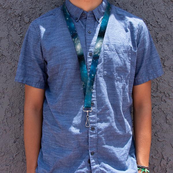 Buckle Down Lanyard - 1.0" - Galaxy Blues Blues