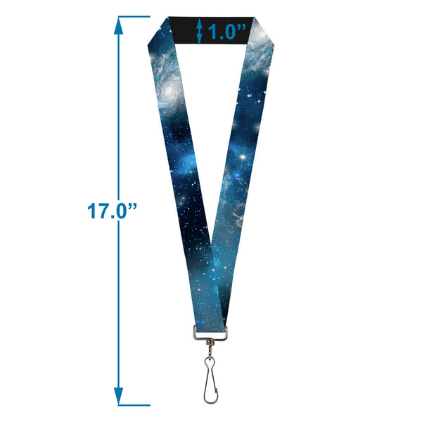 Buckle Down Lanyard - 1.0" - Galaxy Blues Blues