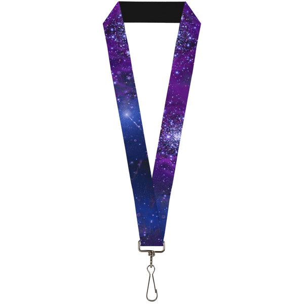 buckle down Lanyard - 1.0" - Galaxy Blues Purples
