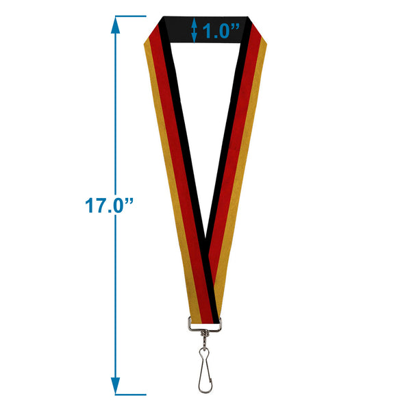 Buckle Down Lanyard - 1.0" - Germany Flag Weathered