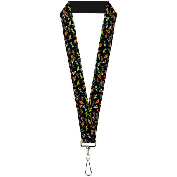 buckle down Lanyard - 1.0" - Insects Scattered Black