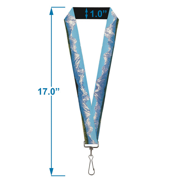 Buckle Down Lanyard - 1.0" - Landscape Snowy Mountains