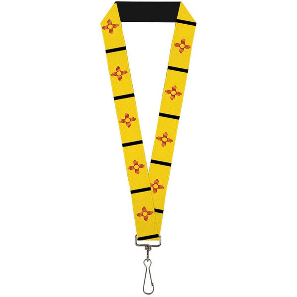 buckle down Lanyard - 1.0" - New Mexico Flag Black