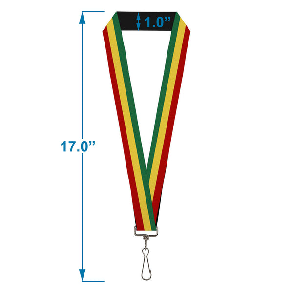 Buckle Down Lanyard - 1.0" - Rasta