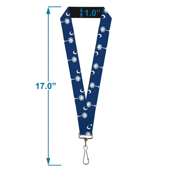 Buckle Down Lanyard - 1.0" - South Carolina Flags