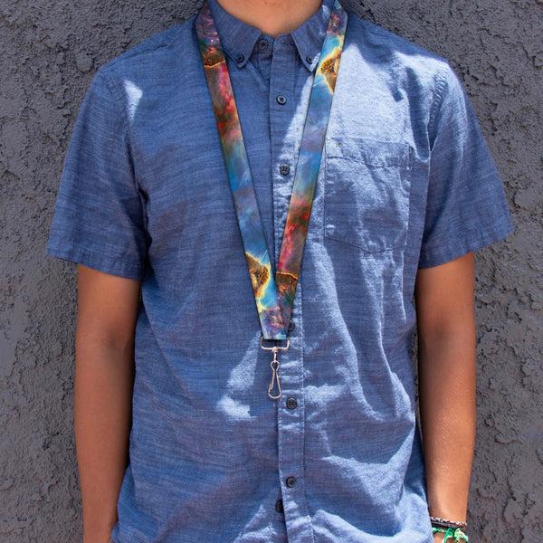 Buckle Down Lanyard - 1.0" - Supernova Space Collage