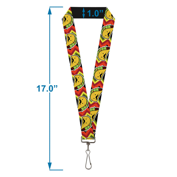 Buckle Down Lanyard - 1.0" - Taco Man