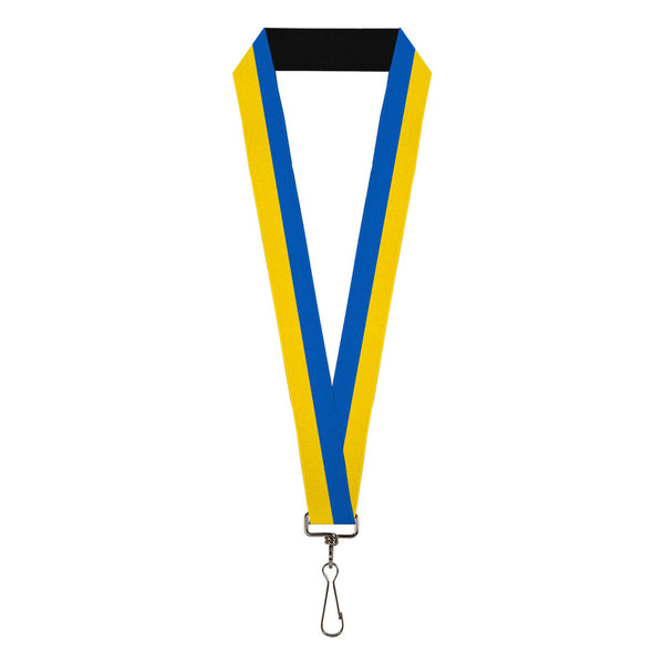 buckle down Lanyard - 1.0" - Ukraine Flag Continuous