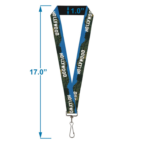 Buckle Down Lanyard - 1.0" - Vivid HOLLYWOOD Sign