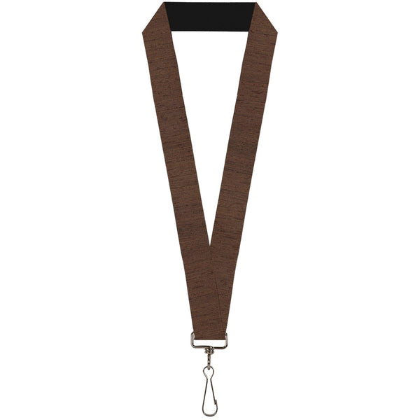 buckle down Lanyard - 1.0" - Wood Grain Vertical Brown