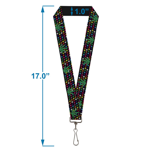 Buckle Down Buckle-Down Lanyard - Marijuana Garden Black/Multi Color