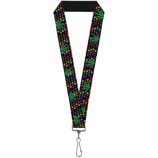 buckle down Buckle-Down Lanyard - Marijuana Garden Black/Multi Color