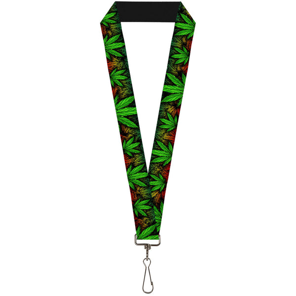 buckle down Buckle-Down Lanyard - Marijuana Haze Rasta/Black