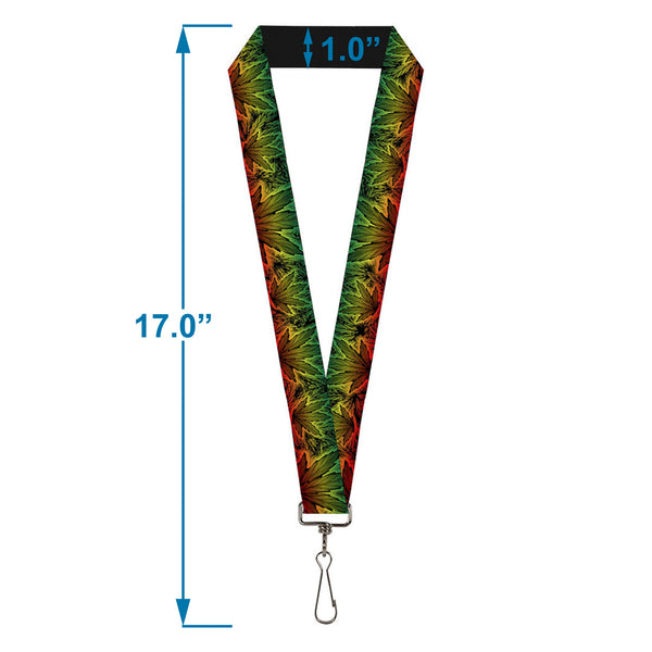 Buckle Down Buckle-Down Lanyard - Marijuana Haze Rasta/Rasta