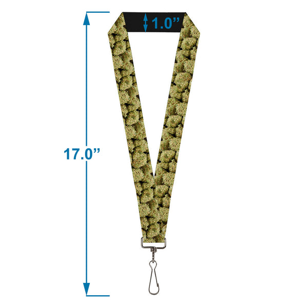 Buckle Down Buckle-Down Lanyard - Vivid Marijuana Nugs2 Stacked