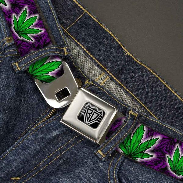 Buckle Down Seatbelt Belt - Marijuana Haze Purple