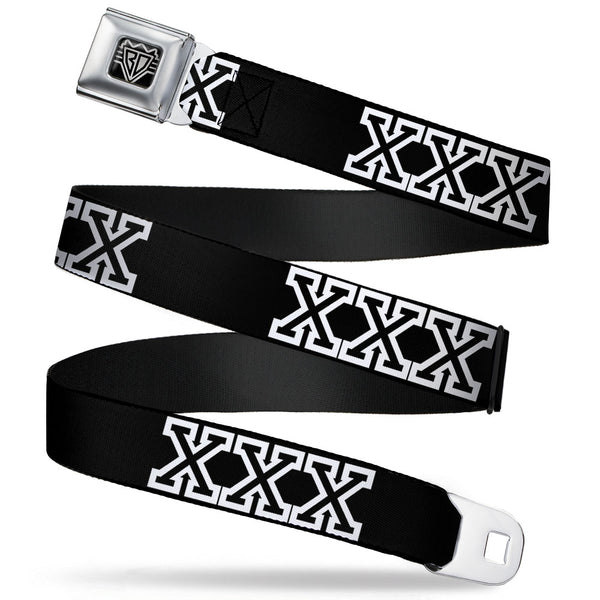 buckle down Seatbelt Belt - XXX Black/White