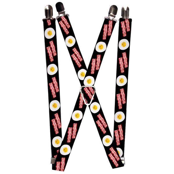 buckle down Suspenders - 1.0" - Bacon & Eggs Black
