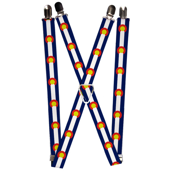 buckle down Suspenders - 1.0" - Colorado Flags2 Repeat