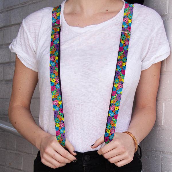 Buckle Down Suspenders - 1.0" - Flower Blossom