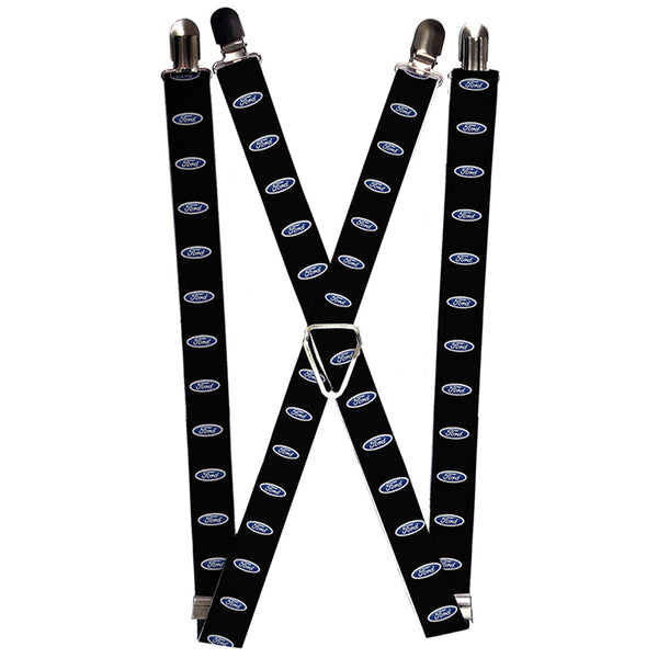 buckle down Suspenders - 1.0" - Ford Oval Logo REPEAT