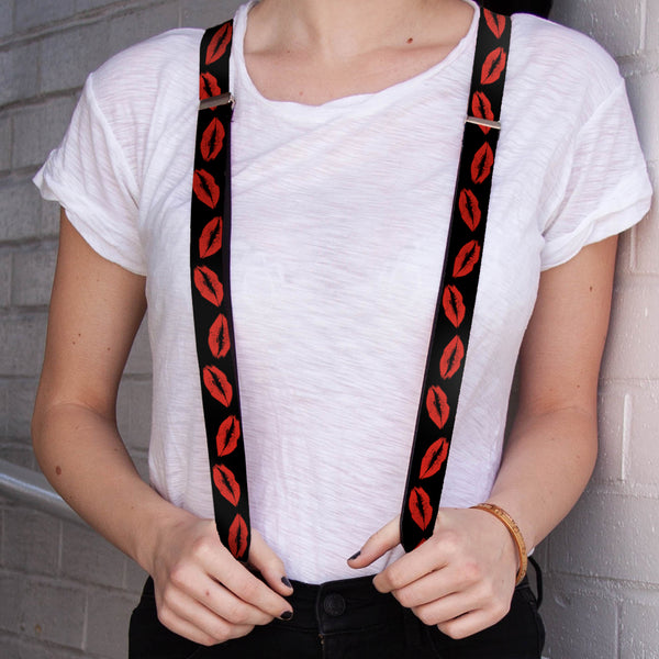 Buckle Down Suspenders - 1.0" - Kisses