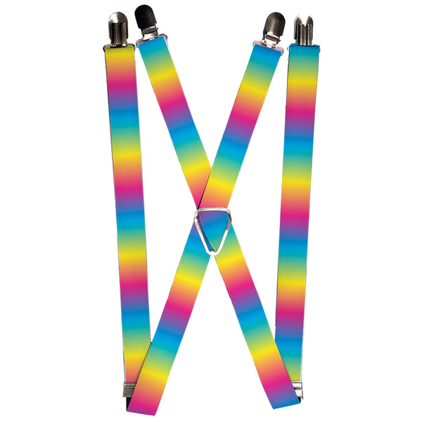 buckle down Suspenders - 1.0" - Rainbow Ombre