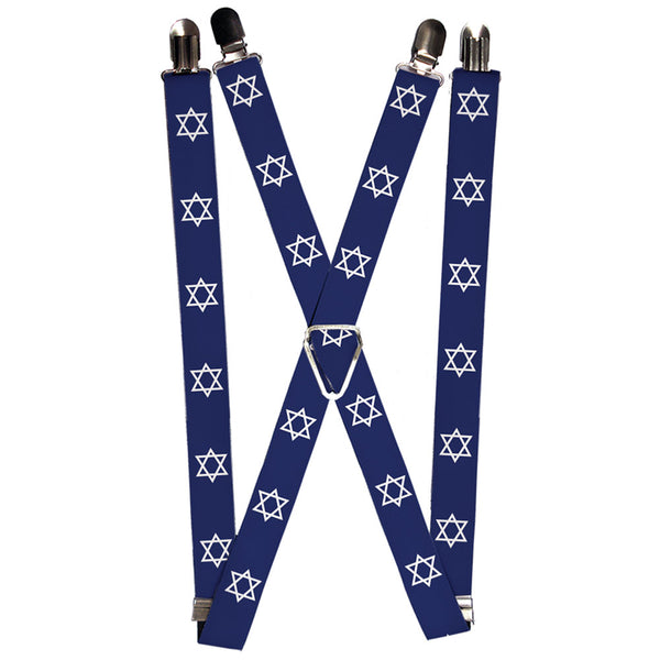 buckle down Suspenders - 1.0" - Star of David