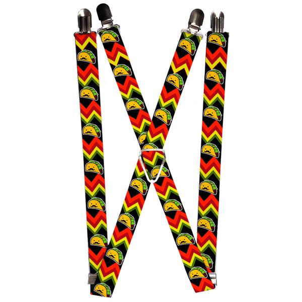 buckle down Suspenders - 1.0" - Taco Man