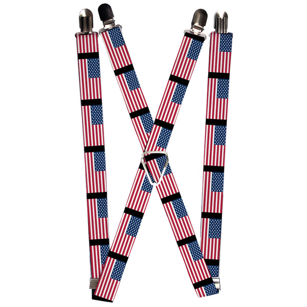 buckle down Suspenders - 1.0" - United States Flags