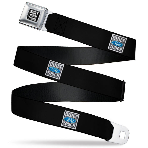 buckle down Built Ford Tough Seatbelt Belt - Built Ford Tough Logo REPEAT Webbing