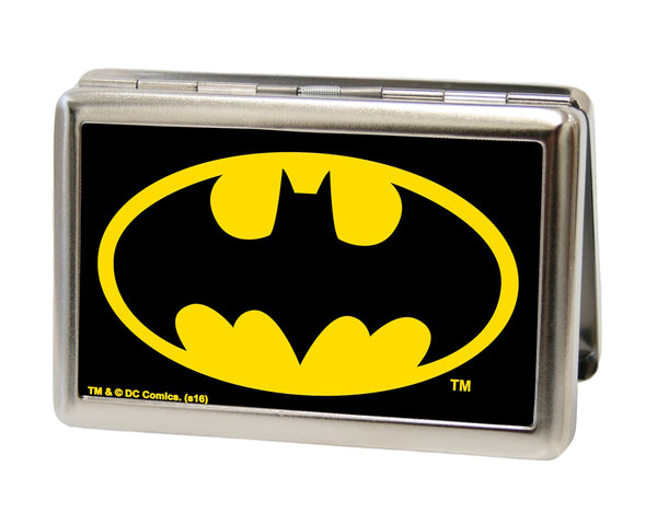 buckle down Business Card Holder - LARGE - Batman FCG Black Yellow
