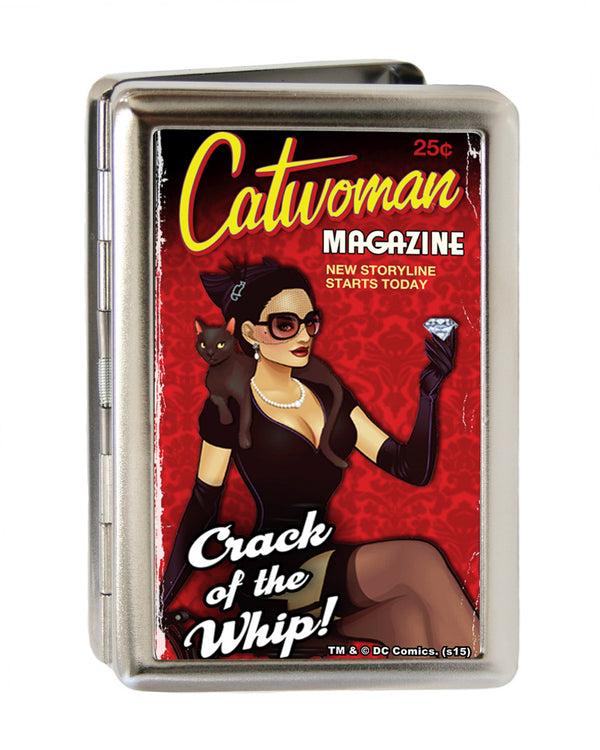buckle down Business Card Holder - LARGE - CATWOMAN-CRACK OF A WHIP Bombshell Pose FCG Reds