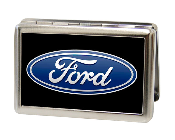 buckle down Business Card Holder - LARGE - Ford Oval Logo CENTERED FCG Black